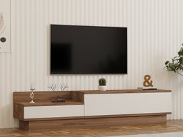 Hanah Home Soporte para TV Pino atlántico y blanco